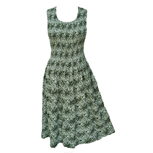 Green Tie Dye Viscose Maxi Dress UK One Size 14-24 A31