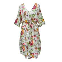 Load image into Gallery viewer, White Birdies Cotton Maxi Dress UK Size 18-32 M61