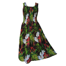 Load image into Gallery viewer, Tropical Crepe Maxi Dress UK One Size 14-24 EL1