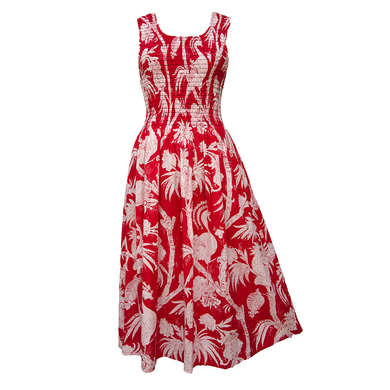 Majestic Peacocks Cotton Maxi Dress UK One Size 14-24 EE6