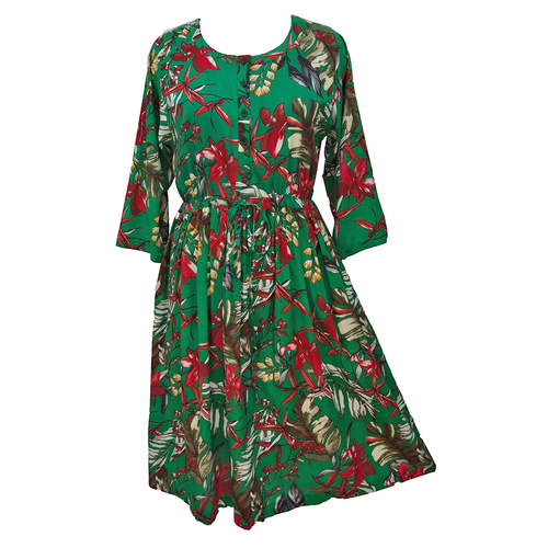 Jade Floral Midi Dress Size 14-30 A4