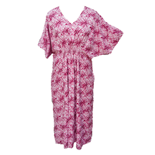 Load image into Gallery viewer, Cherry Tie Dye Smocked Maxi Dress Size 16-32 PL13