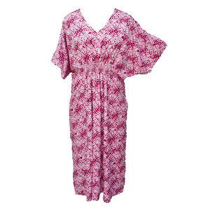 Cherry Tie Dye Smocked Maxi Dress Size 16-32 PL13