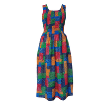 Load image into Gallery viewer, Patchwork Crepe Maxi Dress UK One Size 14-24 EE58