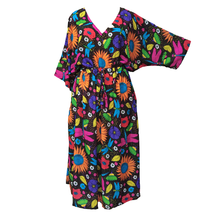 Load image into Gallery viewer, Dragonfly and Sunflower Crepe Maxi Dress UK Size 18-32 SSF58
