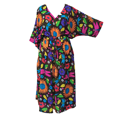 Dragonfly and Sunflower Crepe Maxi Dress UK Size 18-32 SSF58