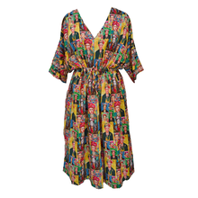 Load image into Gallery viewer, Digital Artwork Crepe Maxi Dress UK Size 18-32 M74