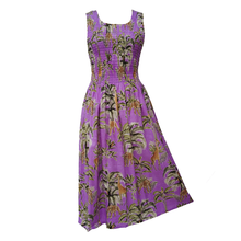 Load image into Gallery viewer, Lavender Wild Cotton Maxi Dress UK One Size 14-24 EE11