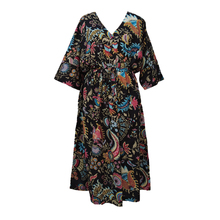Load image into Gallery viewer, Black Artistic Cotton Maxi Dress UK Size 18-32 SSF87