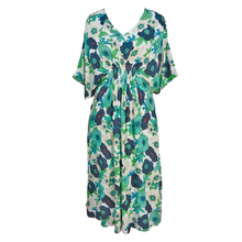 Load image into Gallery viewer, White Floral Smocked Maxi Dress Size 10-32 P3