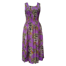 Load image into Gallery viewer, Lavender Wild Cotton Maxi Dress UK One Size 14-24 EE11