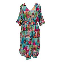 Load image into Gallery viewer, Digital Artwork Crepe Maxi Dress UK Size 18-32 M75