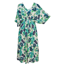 Load image into Gallery viewer, White Floral Smocked Maxi Dress Size 10-32 P3