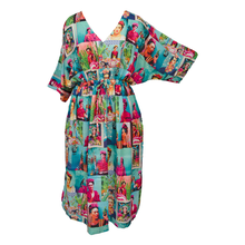 Load image into Gallery viewer, Digital Artwork Crepe Maxi Dress UK Size 18-32 M75