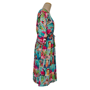Digital Artwork Crepe Maxi Dress UK Size 18-32 M75