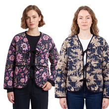 Load image into Gallery viewer, Reversible Cotton Quilted Oversized Jacket Uk size 8-20