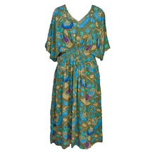 Load image into Gallery viewer, Pine Birds Smocked Maxi Dress Size 10-32 P16