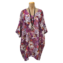 Load image into Gallery viewer, Soothing Purple Floral Angel Blouse Crepe Size 22 to 32 DL5