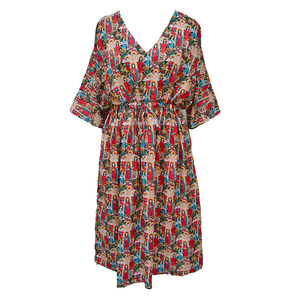 Digital Artwork Crepe Maxi Dress UK Size 18-32 M76