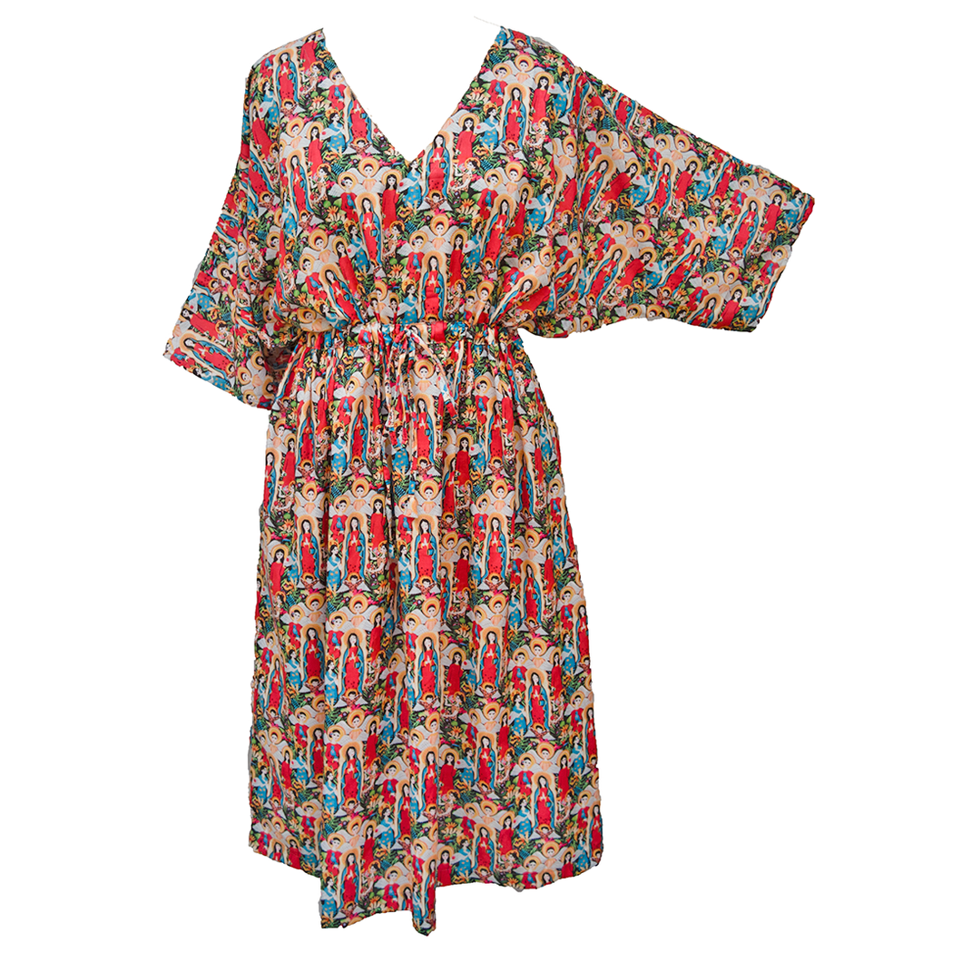 Digital Artwork Crepe Maxi Dress UK Size 18-32 M76