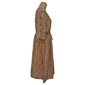 Pale Peach Cotton Maxi Dress UK Size 18-32 M15