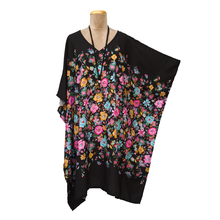 Load image into Gallery viewer, Black Floral Kaftan Dress Size 14 -26 PP4