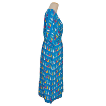 Load image into Gallery viewer, Blue Bunnies Smocked Maxi Dress Size 10-32 P7