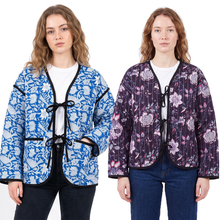 Load image into Gallery viewer, Reversible Cotton Quilted Oversized Jacket Uk size 8-20