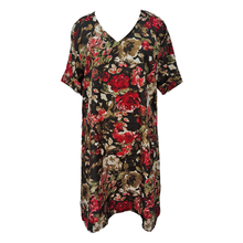 Load image into Gallery viewer, Black Crepe Shirt Dress Size 16-32 PS14