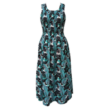 Load image into Gallery viewer, Feathers Cotton Maxi Dress UK One Size 14-24 EE13