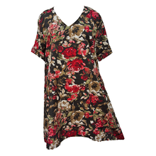 Load image into Gallery viewer, Black Crepe Shirt Dress Size 16-32 PS14