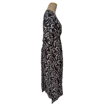 Load image into Gallery viewer, Batik Black Tie Dye Smocked Maxi Dress Size 16-32 PL16