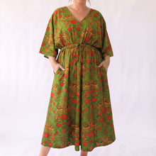 Load image into Gallery viewer, Green Camels Cotton Maxi Dress UK Size 18-32 AD3