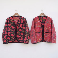 Load image into Gallery viewer, J5 Reversible Cotton Quilted Oversized Jacket Uk size 8-20