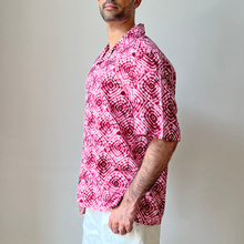 Load image into Gallery viewer, Mens Maroon Tie Dye Casual Shirt