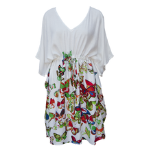 Load image into Gallery viewer, White 40&quot; Belted Kaftan One Size 12 to 24 K1
