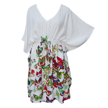 Load image into Gallery viewer, White 40&quot; Belted Kaftan One Size 12 to 24 K1