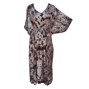 Grey Smocked Maxi Dress Size 10-32 PL6