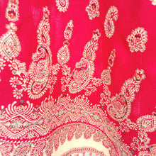 Load image into Gallery viewer, Red Cutwork Rectangle Warm Shawl WS11