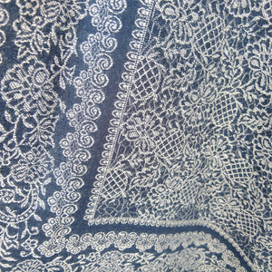 Black Reversible Rectangle Warm Shawl WS16