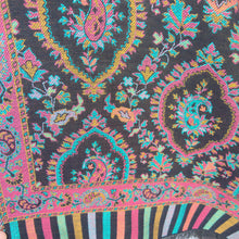 Load image into Gallery viewer, Black Reversible Rectangle Warm Shawl WS24