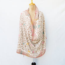 Load image into Gallery viewer, White Reversible Rectangle Warm Shawl WS31