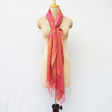Load image into Gallery viewer, Pink Rectangle Viscose Shawl WS34