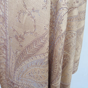 Beige Rectangle Viscose Shawl  WS36