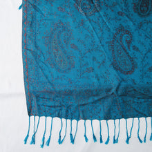 Load image into Gallery viewer, Cobalt Blue Rectangle Viscose Shawl WS37