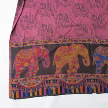 Load image into Gallery viewer, Plum Reversible Rectangle Viscose Shawl WS38