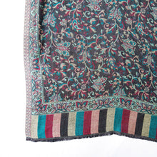 Load image into Gallery viewer, Black Reversible Rectangle Viscose Shawl WS41