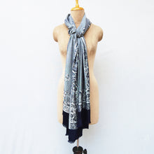 Load image into Gallery viewer, Silver Rectangle Viscose Shawl WS47