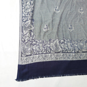 Silver Rectangle Viscose Shawl WS47