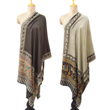 Load image into Gallery viewer, Reversible Rectangle Viscose Shawl WS48